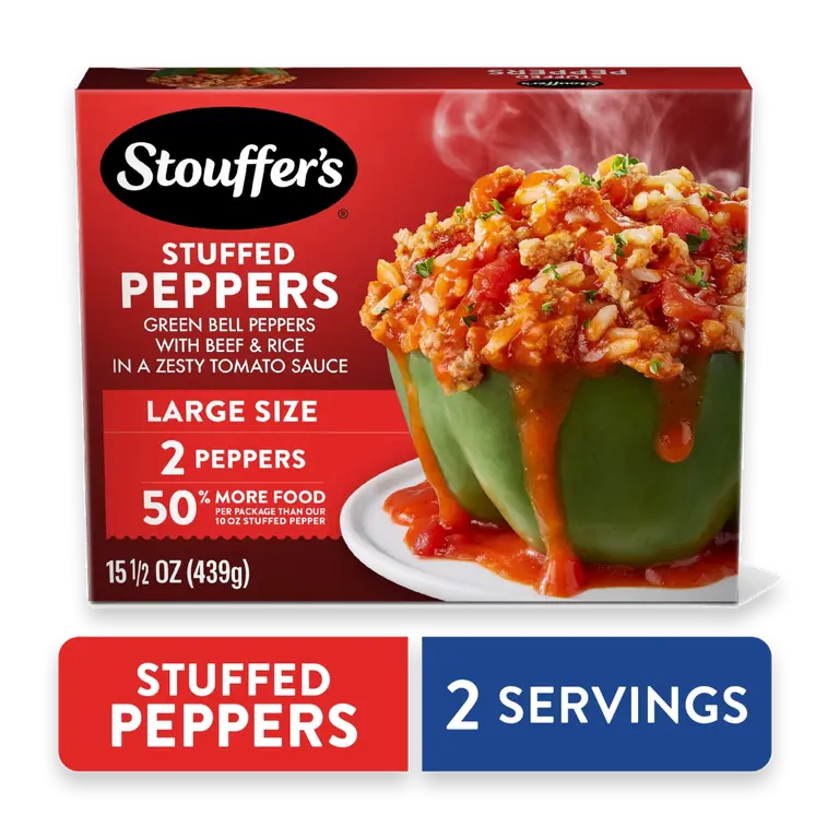 Stuffed Peppers Large Frozen Meal