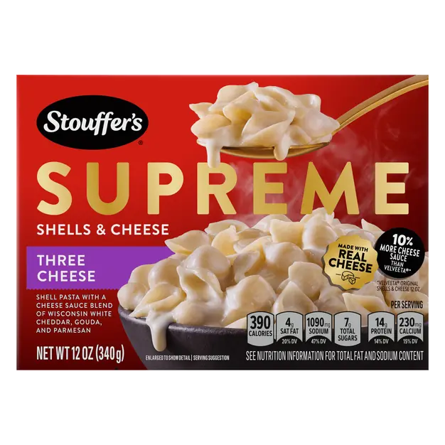 Supreme Three Cheese Shells & Cheese