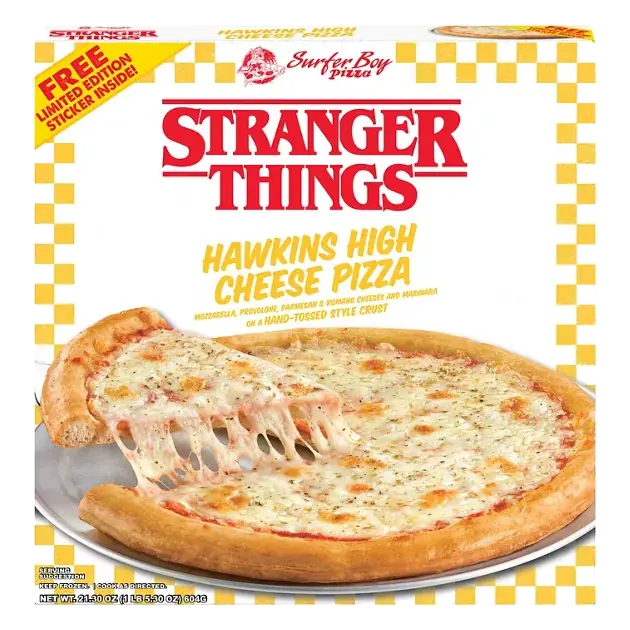 Surfer Boy Pizza Hand-Tossed Style Crust Hawkins High Cheese Pizza