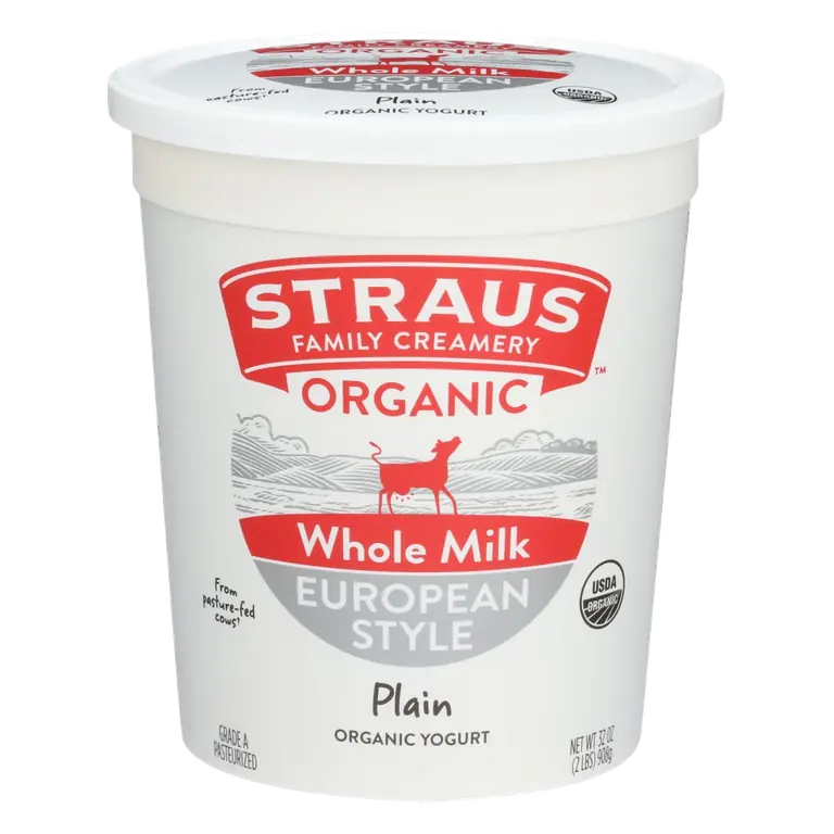 Plain Organic European Style Whole Milk Yogurt
