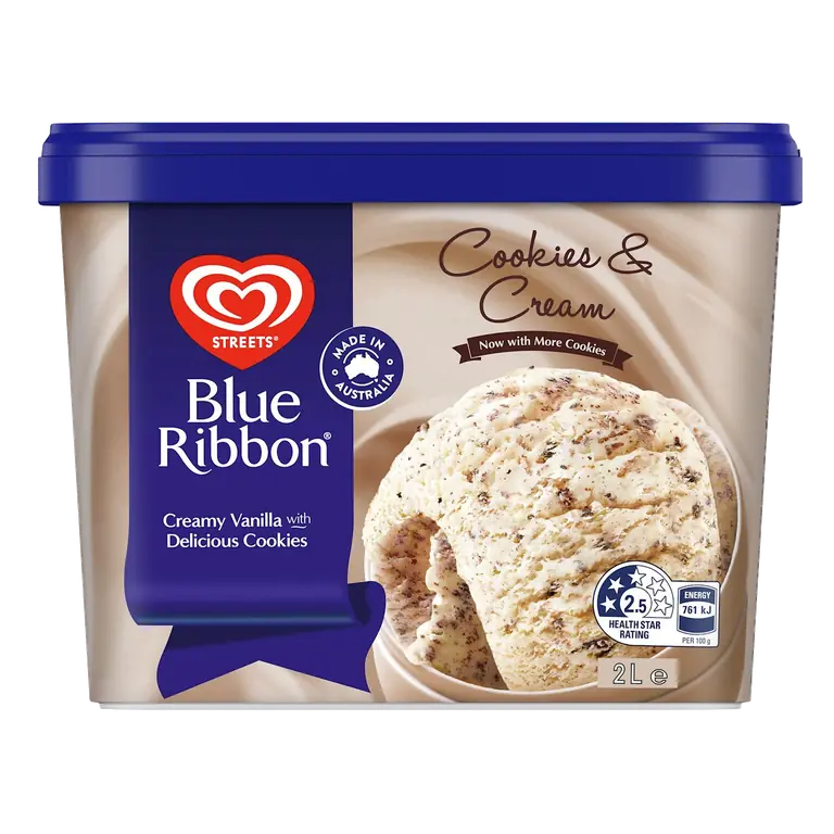 Blue Ribbon Cookies & Cream Ice Cream