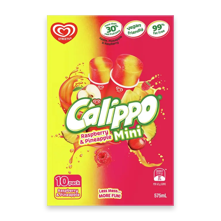 Calippo Mini Raspberry & Pineapple Ice Blocks