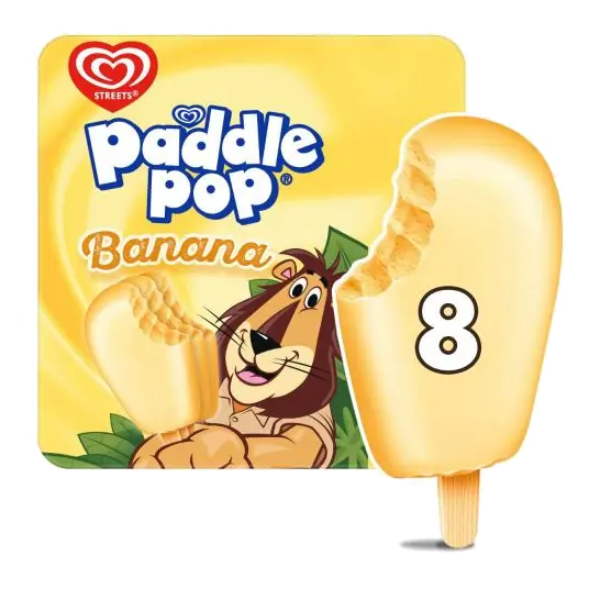Paddle Pop Banana 8 Pack