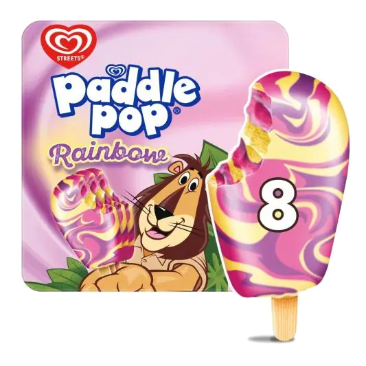 Paddle Pop Rainbow Multipack 8 Pack