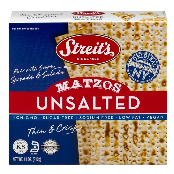 Kosher Unsalted Thin & Crispy Matzos