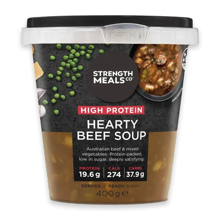 High Protein Hearty Beef Soup