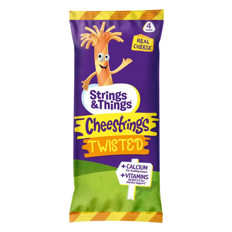 Strings & Things Twisted Cheestrings 80g (4 x 20g)