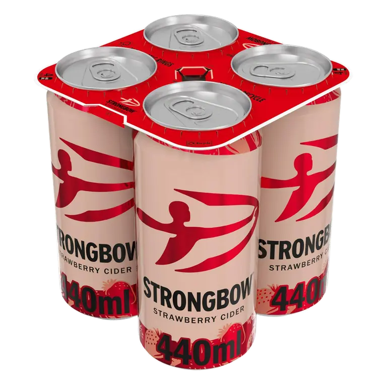Strawberry Cider 4% ABV Can 4 x 440ml