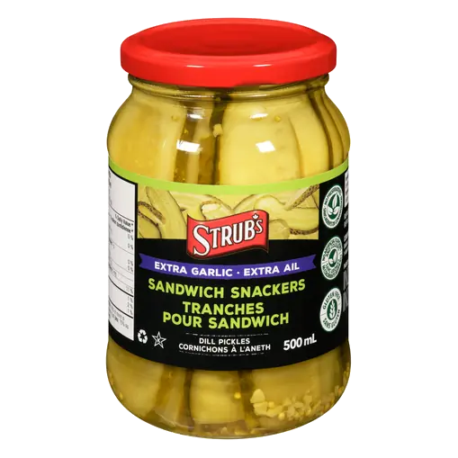 Dill Pickles Sandwich Snackers Extra Garlic 500 ml