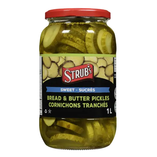 Strub's Bread & Butter Pickles Sweet 1 L