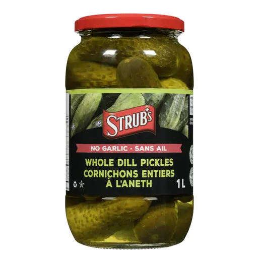 Whole Dill Pickles No Garlic 1 L