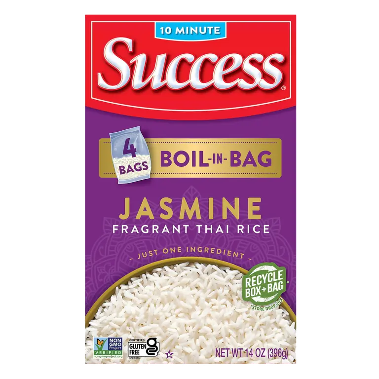 Boil-in-Bag Fragrant Thai Hom Mali Rice, Jasmine