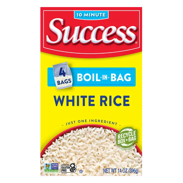 Success Boil-in-Bag Gluten Free White Rice - 4 ct