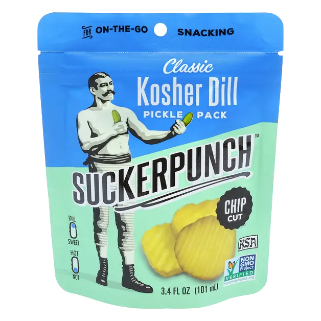 Classic Kosher Dill Pickle Chips On The Go Snacking