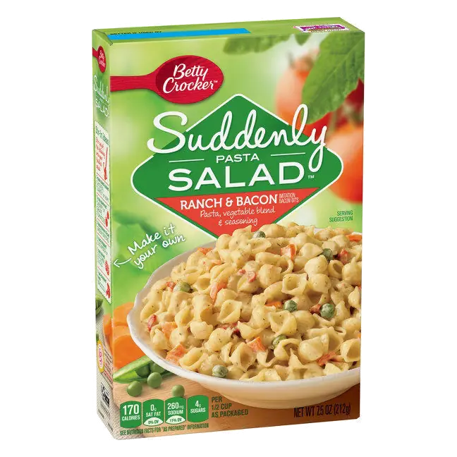 Betty Crocker Suddenly Salad Ranch & Bacon Pasta Salad Mix