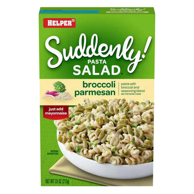 Suddenly! Broccoli Parmesan Pasta Salad