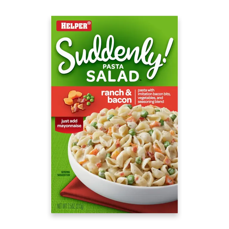 Suddenly Pasta Salad Ranch & Bacon, 7.5 Ounces