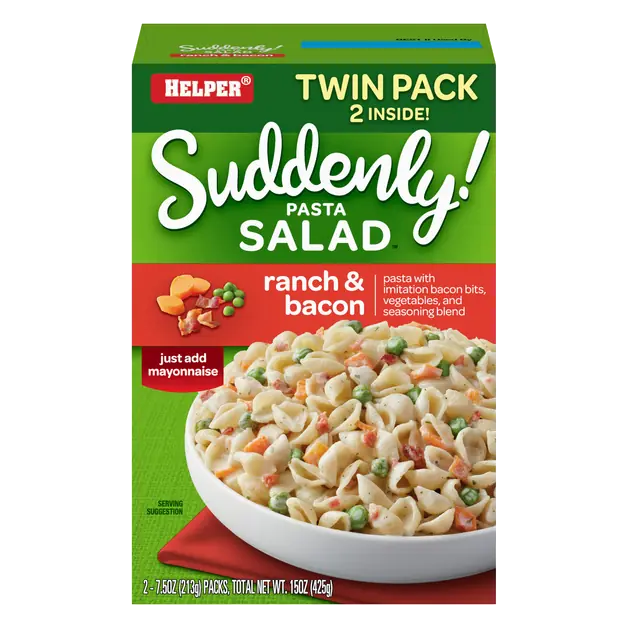 Suddenly! Ranch & Bacon Pasta Salad - 2 ct