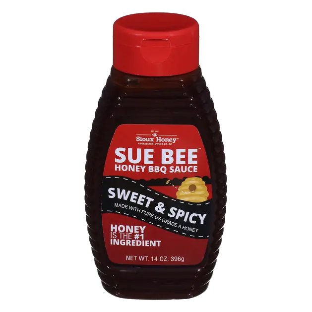 Sue Bee Sweet & Spicy Honey BBQ Sauce 14 oz