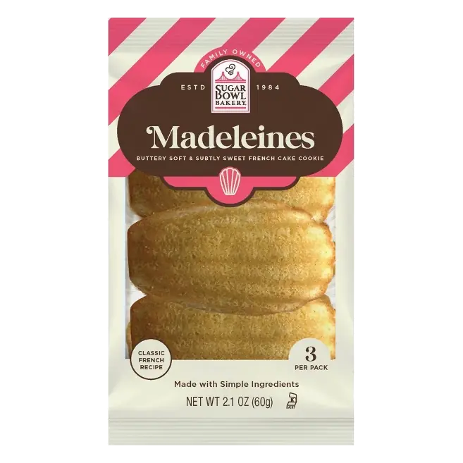 Sugar Bowl Bakery Madeleines Grab & Go, 2.1oz/3ct