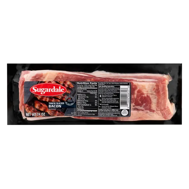 Thick Sliced Hickory Smoked Bacon
