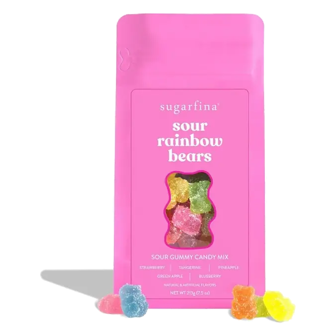 Sugarfina Sour Rainbow Bears Candy Bag, 7.5oz