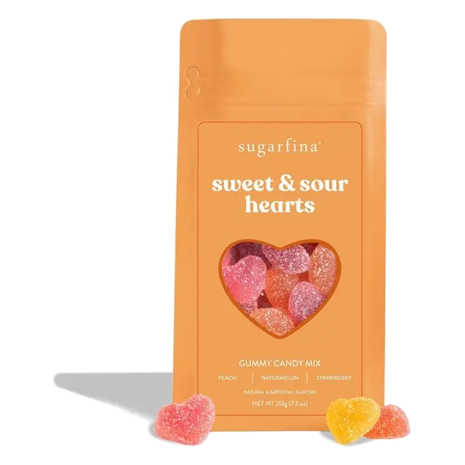 Sugarfina Sweet & Sour Hearts Candy Bag, 7.5oz