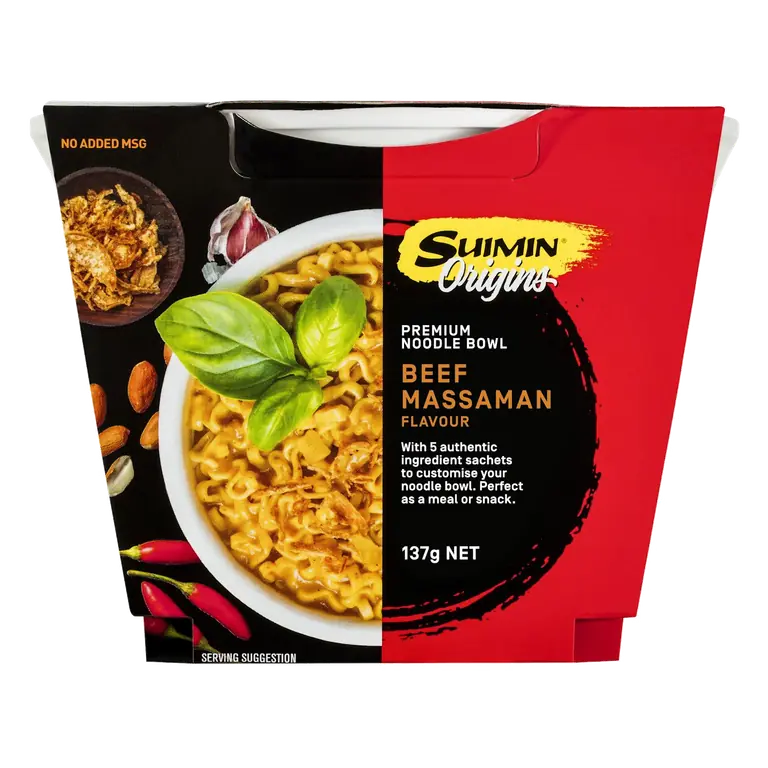 Origins Premium Noodle Bowl Beef Massaman