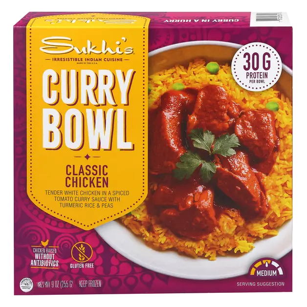 Gluten Free Classic Chicken Curry Bowl Frozen Meal