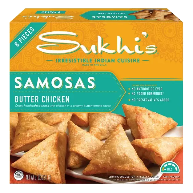Indian Butter Chicken Samosa Frozen Appetizer Snack