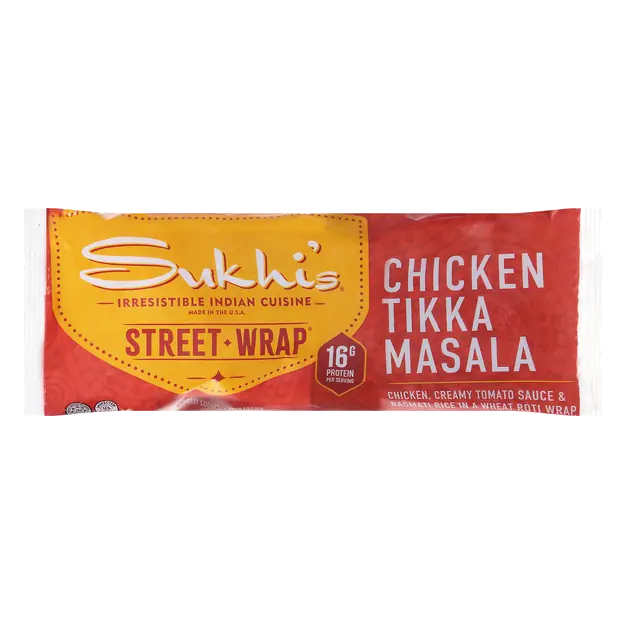 Indian Cuisine Chicken Tikka Masala Street Wrap Frozen