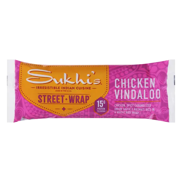 Indian Cuisine Chicken Vindaloo Street Wrap Frozen