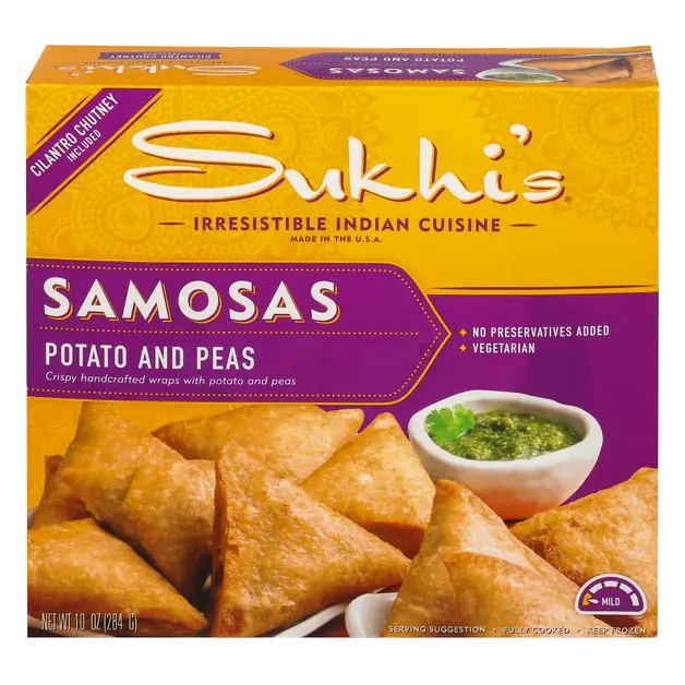 Indian Cuisine Potato & Pea Samosas Frozen