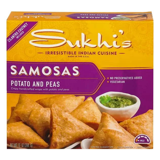 Indian Potato & Pea Samosa Frozen Appetizer Snack