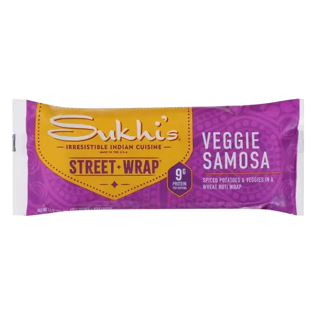 Indian Veggie Samosa Street Wrap