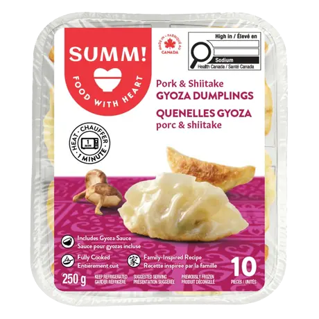 Gyoza Dumplings Pork & Shiitake 10 Count 250 g