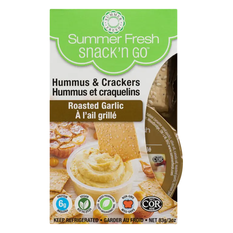 Snack And Go Vegan Hummus Roasted Garlic 83 g
