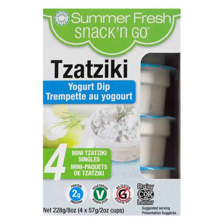 Dip Tzatziki Yogurt Cucumber 4 x 57 g