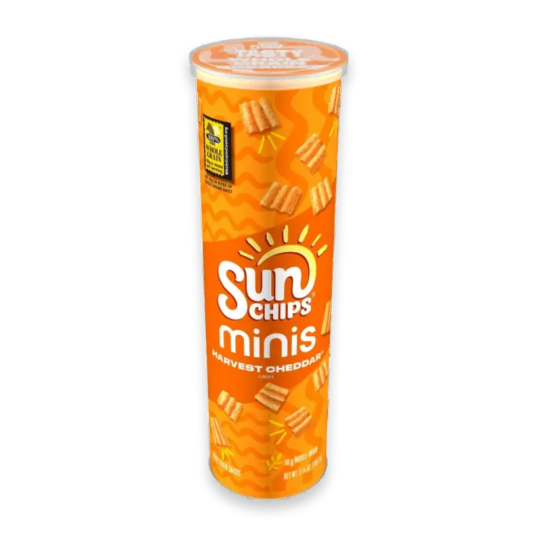 Minis Harvest Cheddar Minis Snack Stacks Whole Grain Crisps Chips