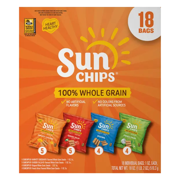 Whole Grain Snacks Variety Pack - 18 ct