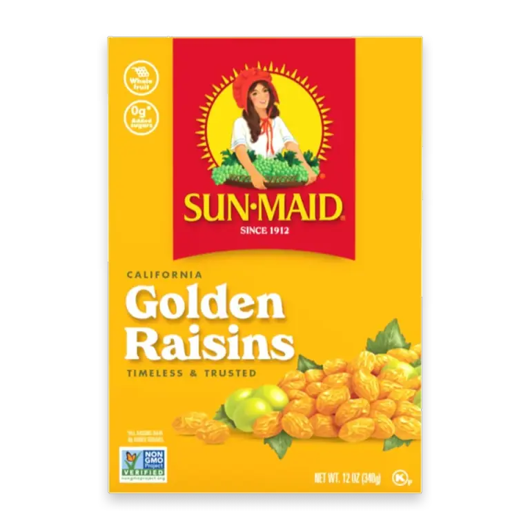 California Golden Raisins Dried Fruit Snack