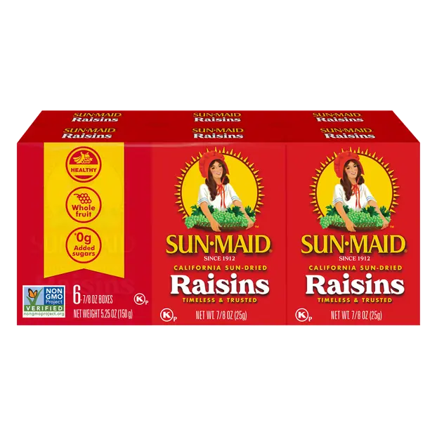 California Sun-Dried Raisins - 6 ct