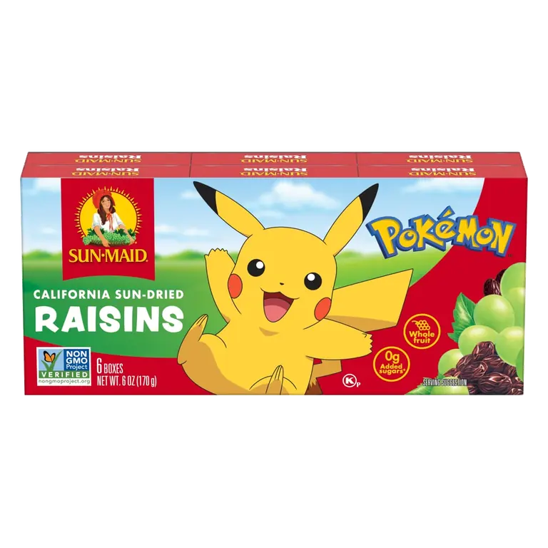 California Sun-Dried Raisins 6-Pack/1oz Cartons