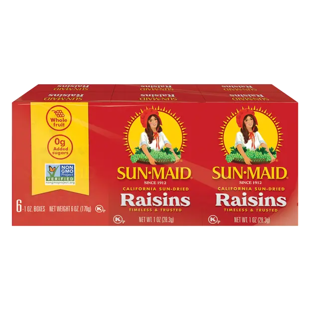 California Sun-Dried Raisins Boxes - 6 ct