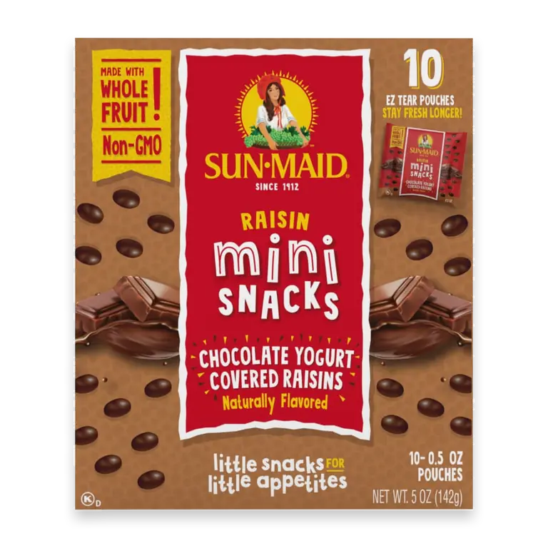 Mini Snacks Chocolate Yog Covered Raisins