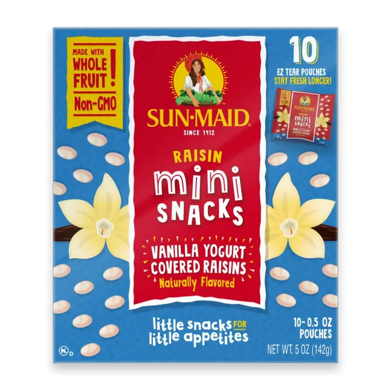 Mini Snacks Vanilla Yogurt Covered Raisins