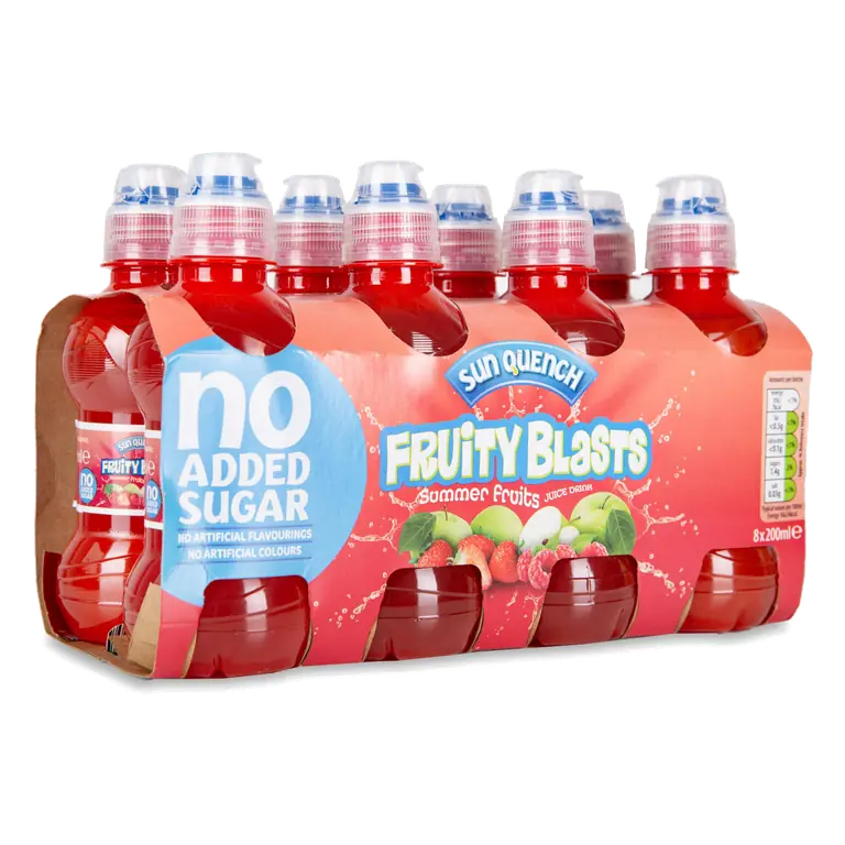 Fruity Blasts Summer Fruits Juice Drink 8 Pack