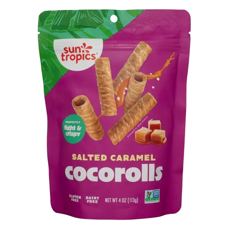 Sun Tropics Cookies CocoRolls Salted Caramel, 4oz