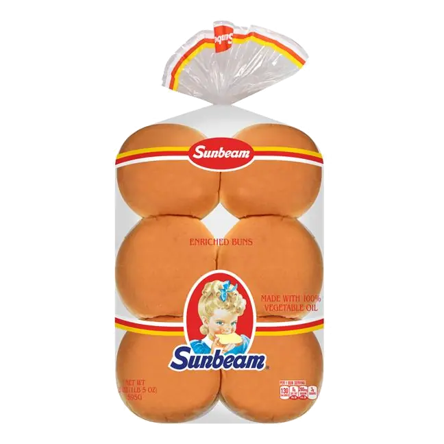 Sunbeam Enriched Hamburger Buns 12 ea