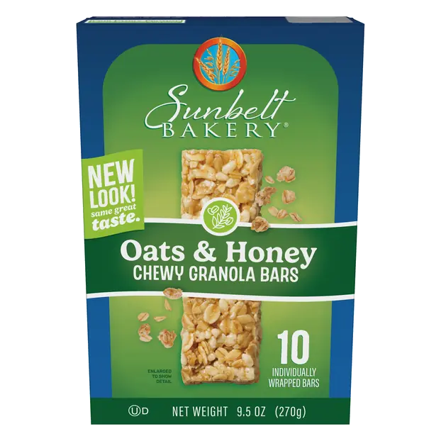 Bakery Chewy Oats & Honey Granola Bars - 10 ct